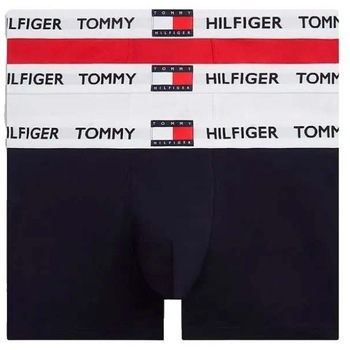 Tommy Hilfiger Underwear Bokserishortsit 'Heritage' laivastonsininen / punainen / valkoinen