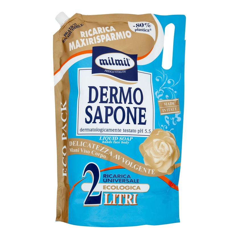 Mil Mil Dermo Saippua Nestesaippuan Täyttöpullo 2 l