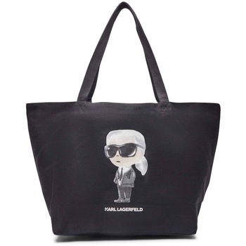 Karl Lagerfeld Ostoskassi 'IKON AQUARELLE' kerma / harmaa / musta / valkoinen