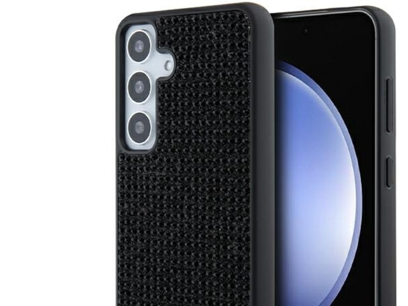 Karl Lagerfeld Rhinestone Metal Logo case for Samsung Galaxy S24+ - black