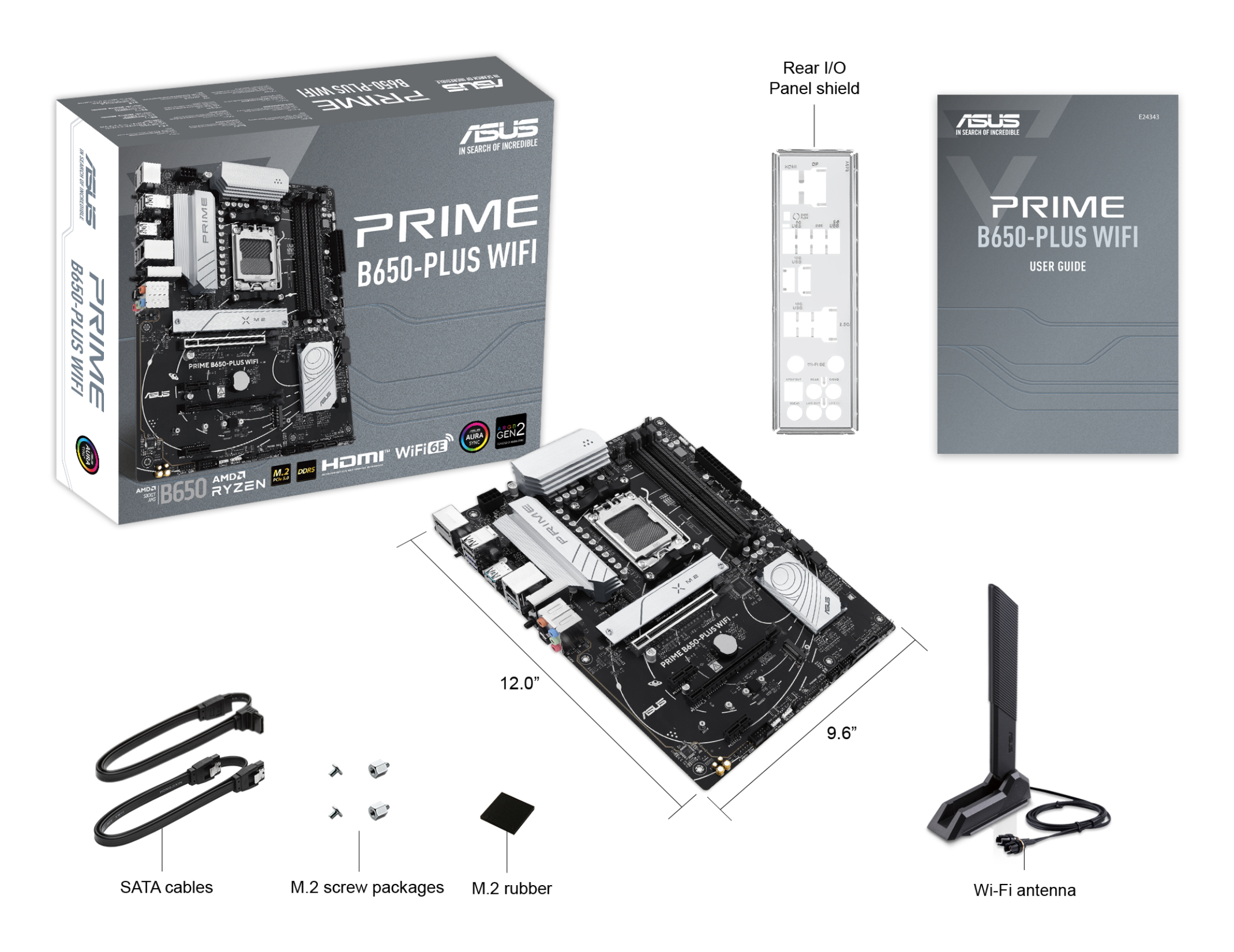 ASUS PRIME B650-PLUS WIFI Emolevy - AMD B650 - AMD AM5 - DDR5 RAM - ATX