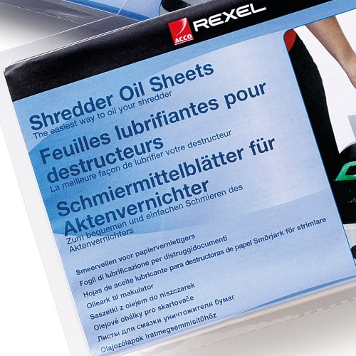Rexel Paperintuhoojan öljyarkit 20kpl