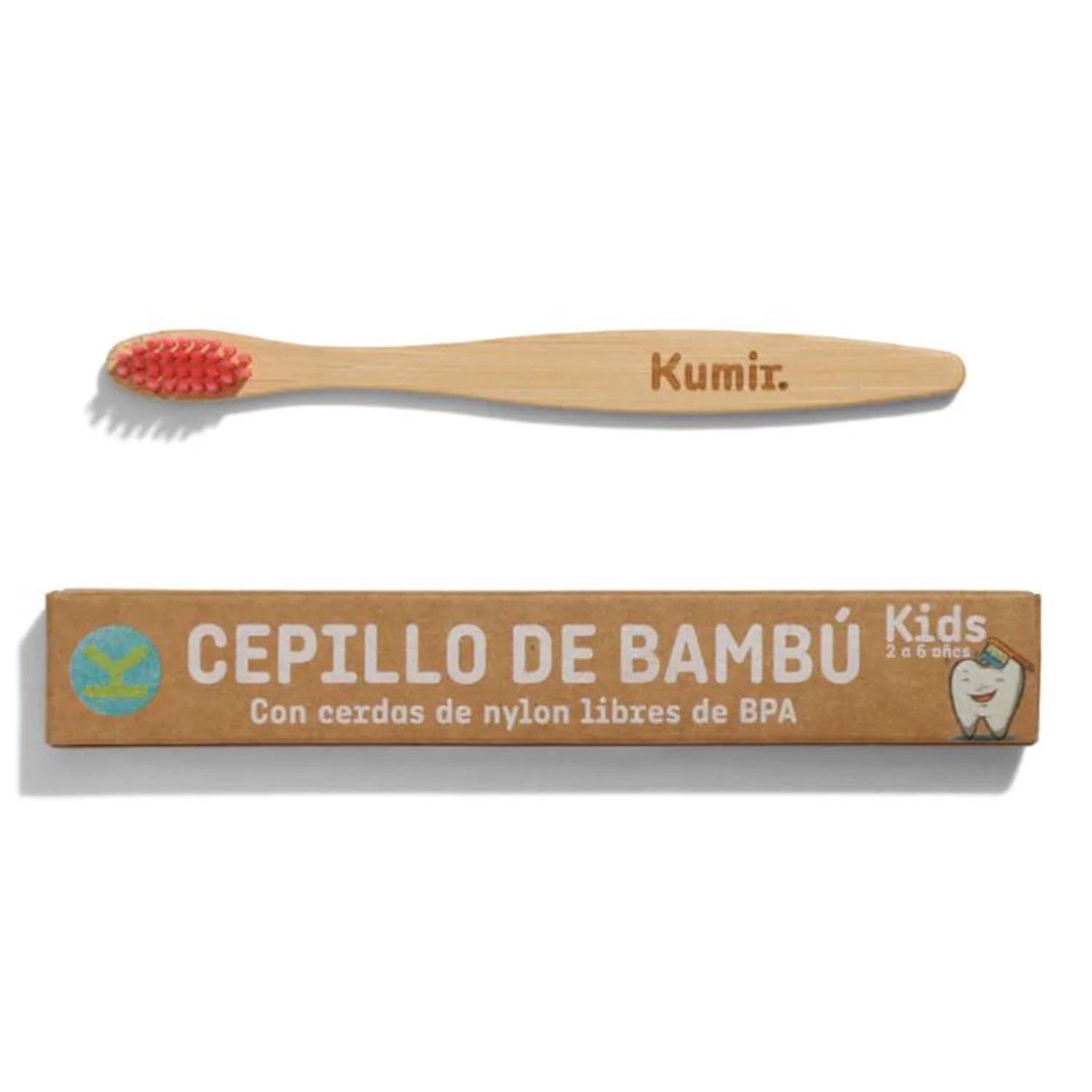 Lovyc Spazzolino da denti in bambù Rosso 1 pz — Spazzolino da denti