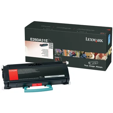 Lexmark Värikasetti musta 3.500 sivua E260A31E Vastaa: N/A