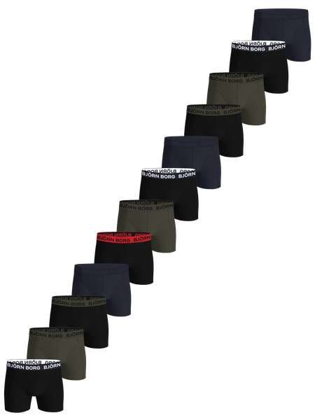 Björn Borg Cotton Stretch Boxer 12-Pack M's Mp001 - Multipack 1