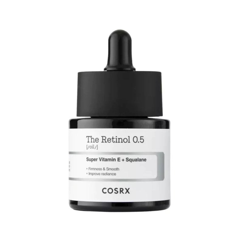 Cosrx The Retinol 0.5 Super Vitamin E + Squalane — retinoliöljyseerumi kasvoille 0,5% 20 ml