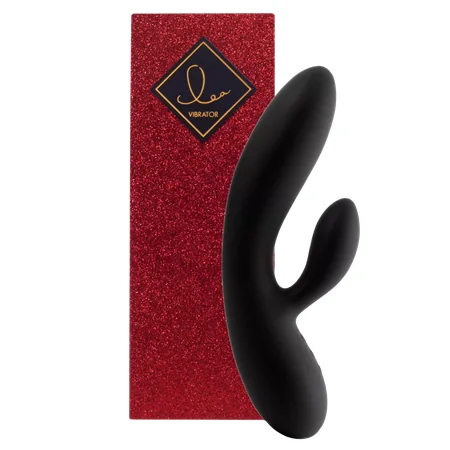 FeelzToys Lea Silikoninen Dual Stimulation Vibraattori – Musta