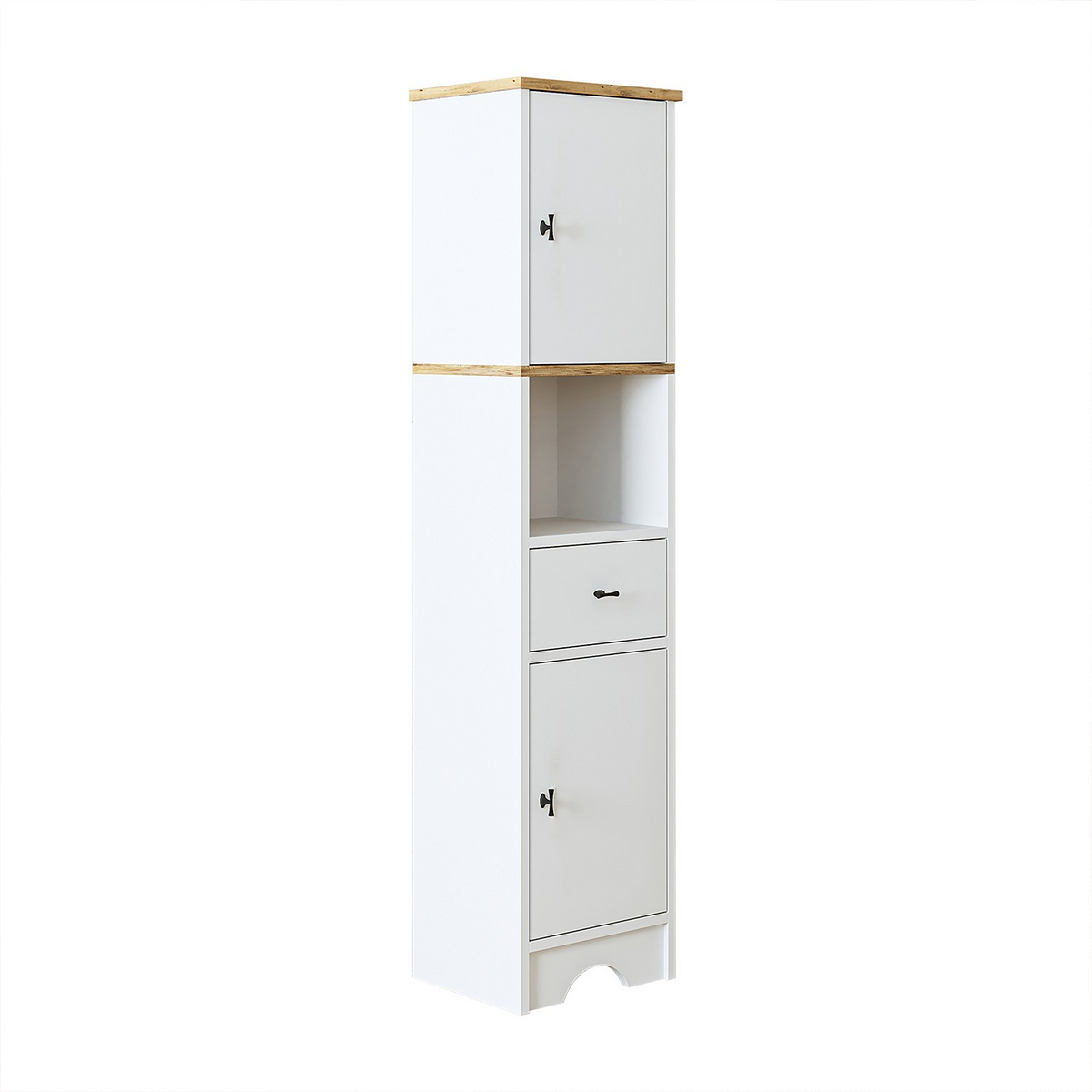 Norda Design Kylpyhuonekaappi Vasca, mattavalkoinen, 31 × 37 × 155,6 cm