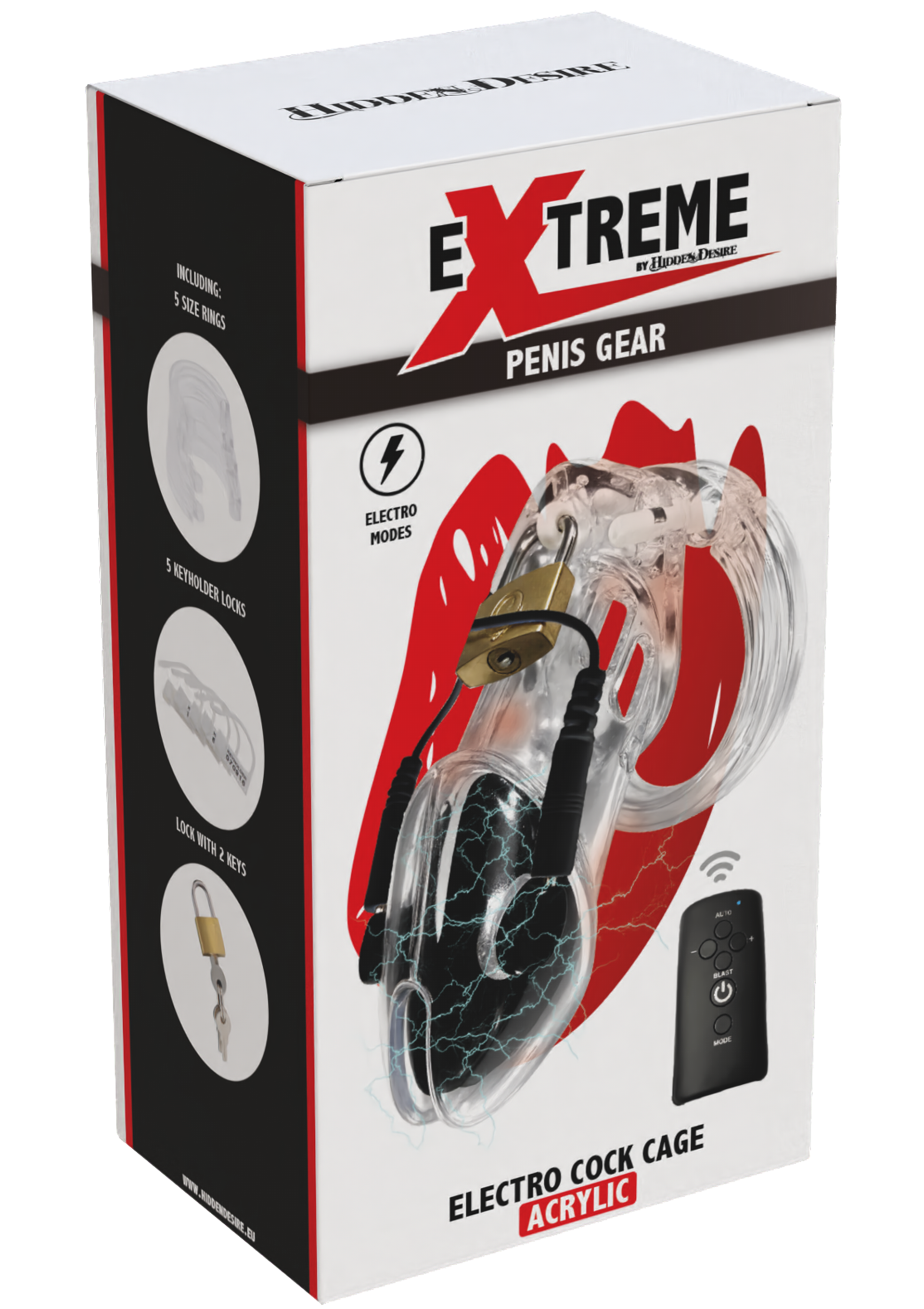 Extreme Hidden Desire Electro Cock Cage – sähköpenishäkki äärimmäiseen dominointiin