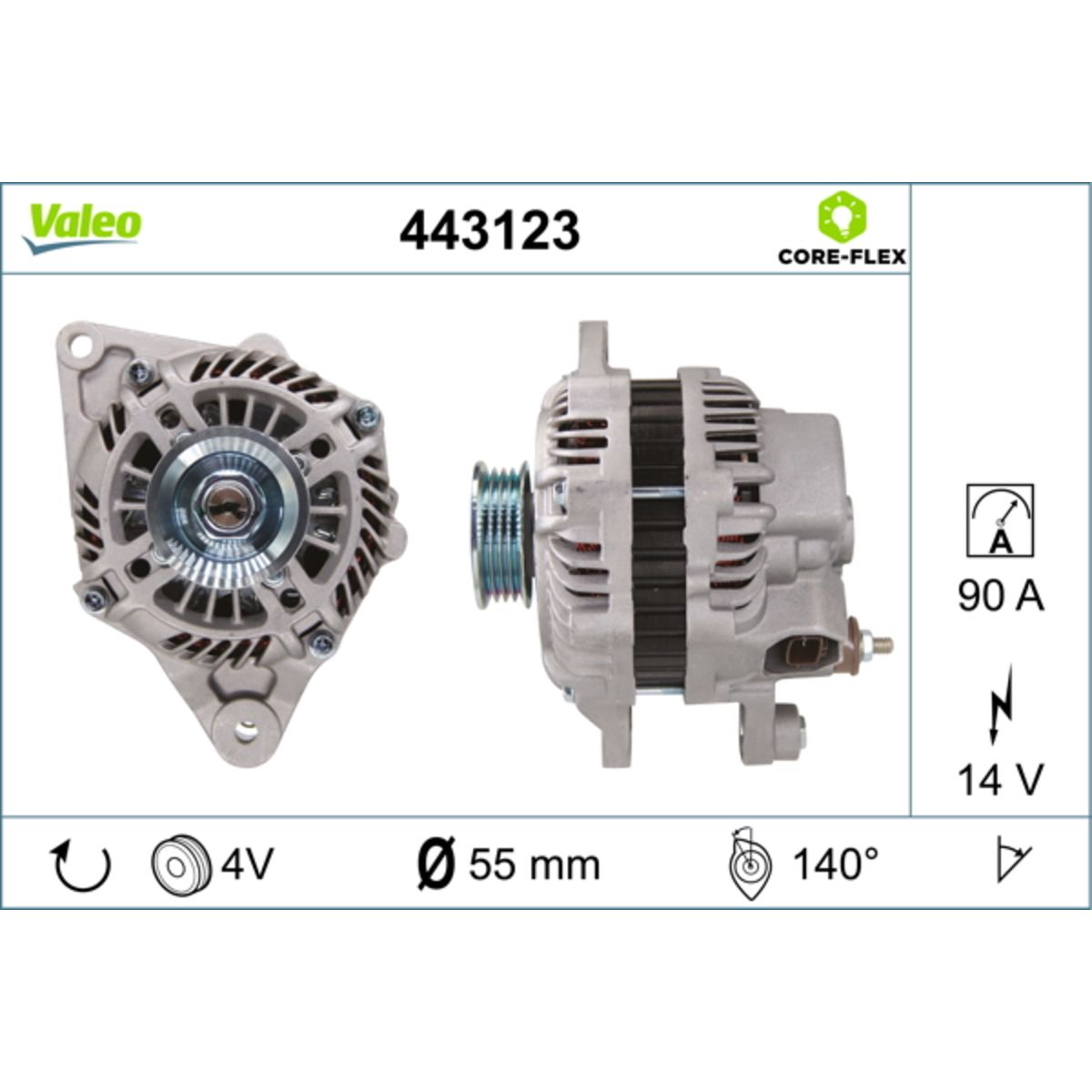 Laturi VALEO 443123