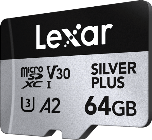 Lexar Professional Silver Plus MicroSD/SD - 205MB/s - 64GB
