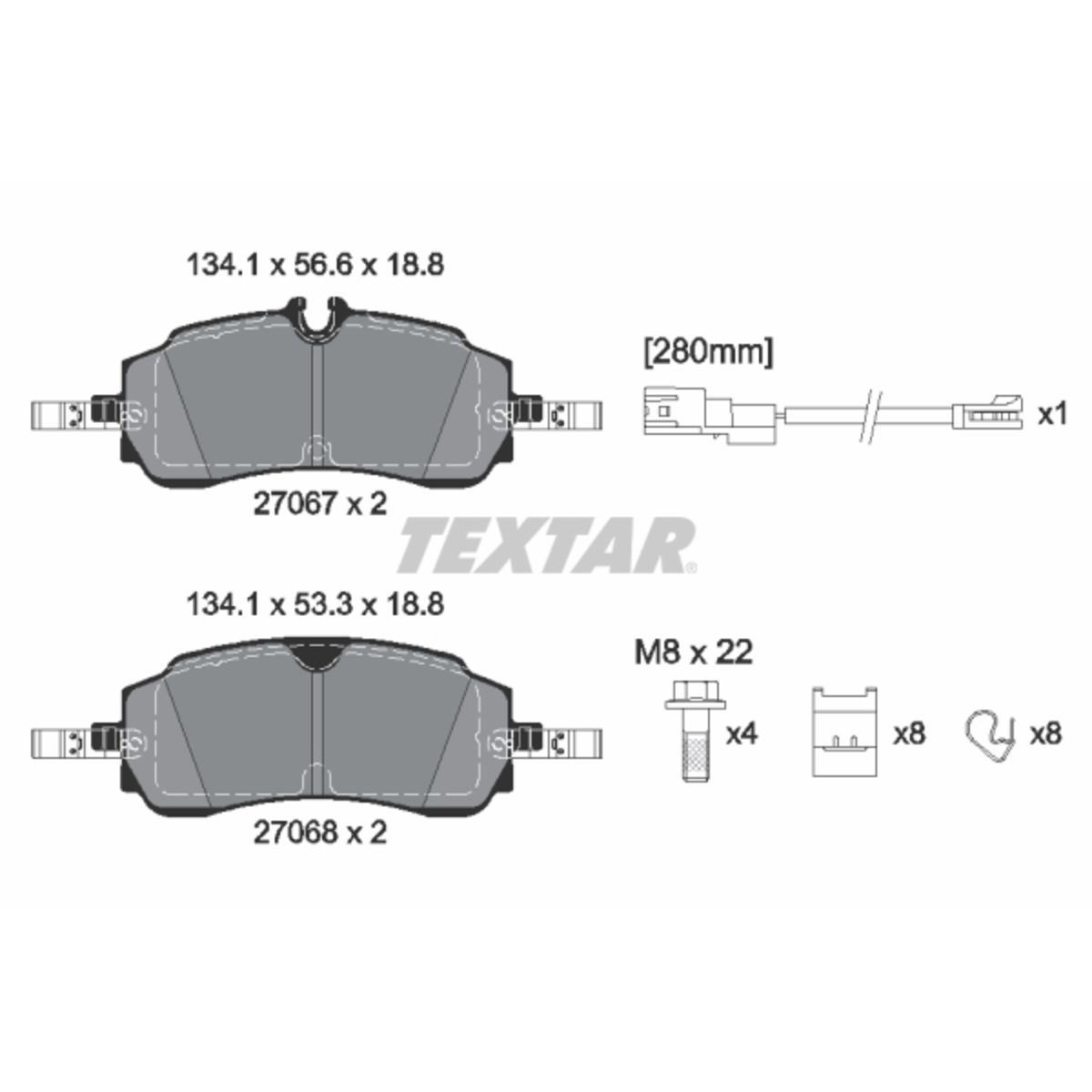 Jarrupalat, levyjarru TEXTAR 2706701