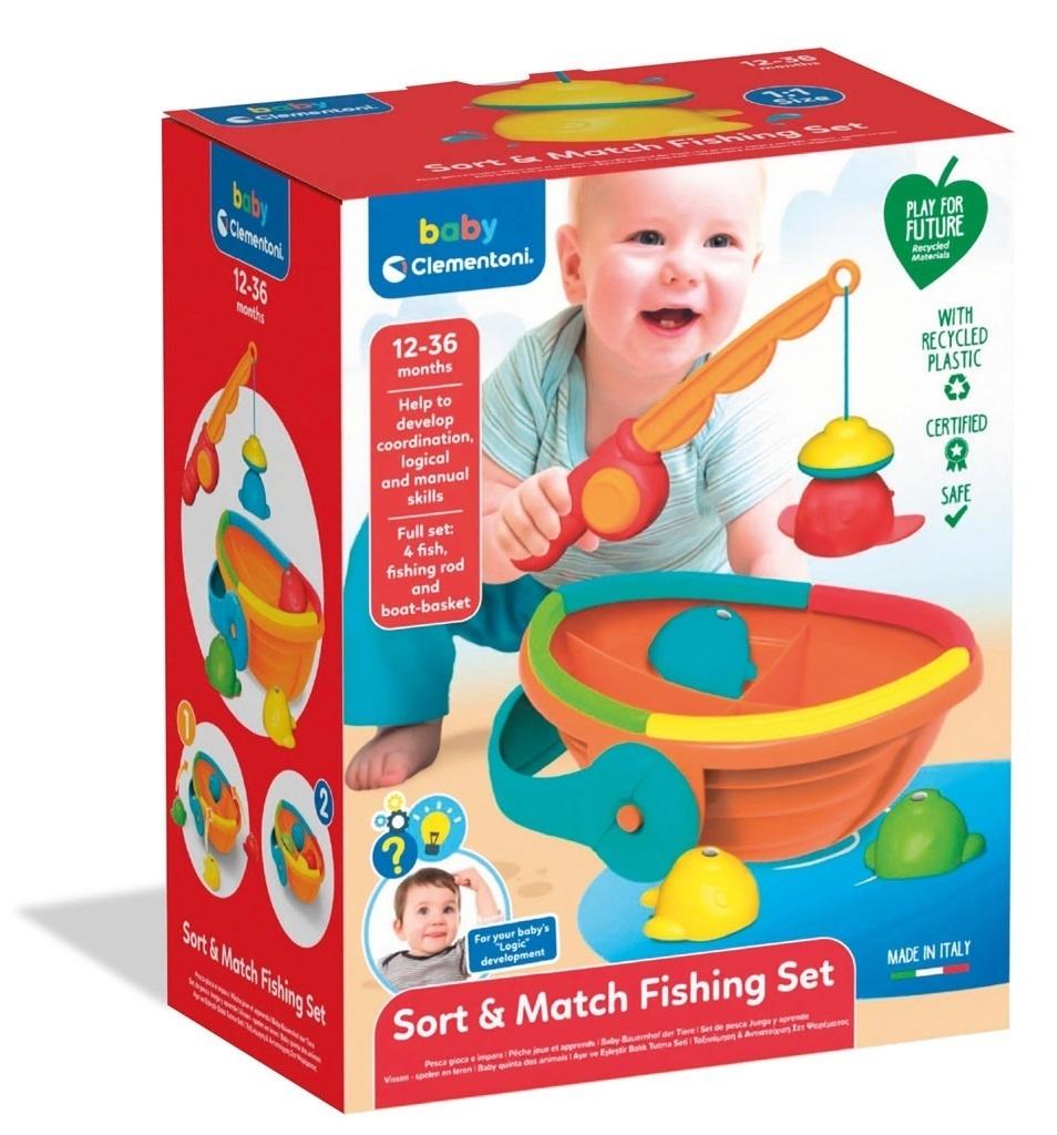 Clementoni Sort & Match Fishing Set Rainbow