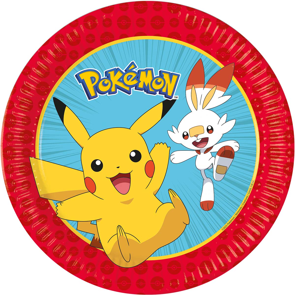Pokemon pahvilautaset 23 cm, 8 kpl