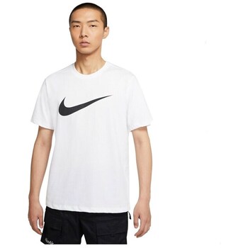 Nike Sportswear Paita 'Swoosh' musta / offwhite
