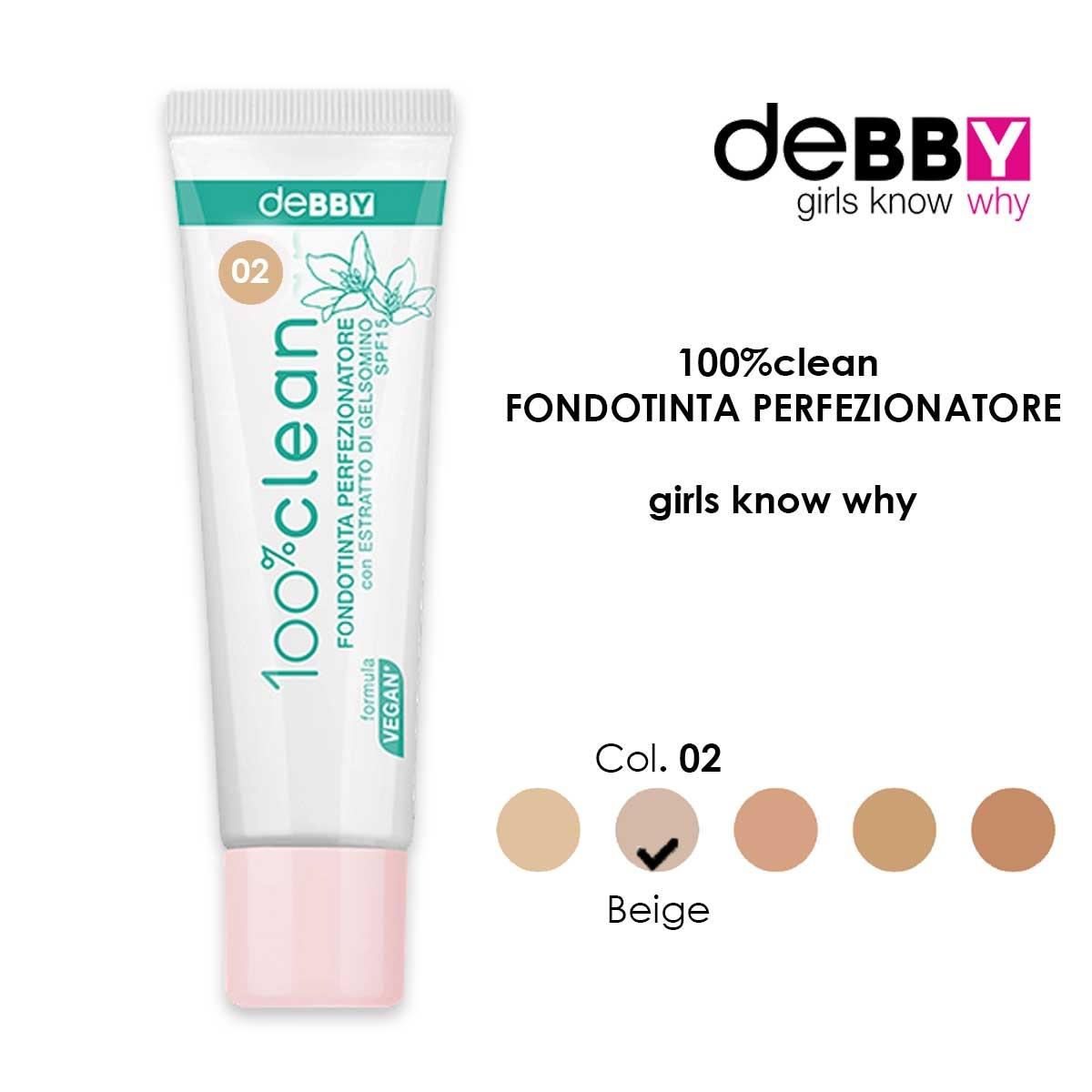 Debby Meikkivoide 100% Clean Sävynparantaja 02 Beige