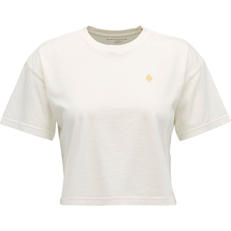 Black Diamond W Diamond Crop Ss Tee Off White - S