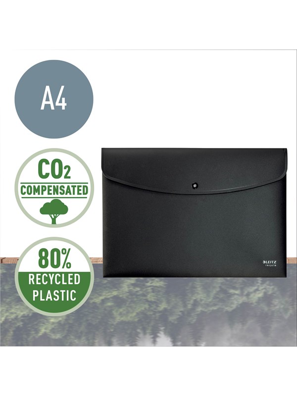 Leitz Recycle asiakirjatasku A4 PP musta