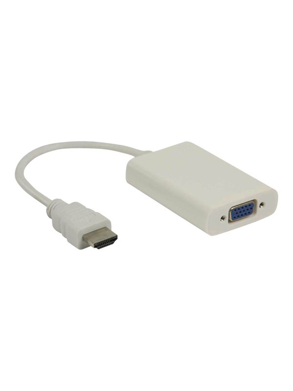 Nedis HDMITM -sovitin | HDMITM liitin | VGA Naaras | Niklattu | Suora | PVC | Valkoinen | 1 kpl | Laatikko