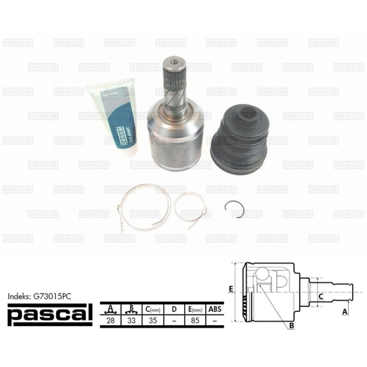 Nivelsarja, vetoakseli PASCAL G73015PC