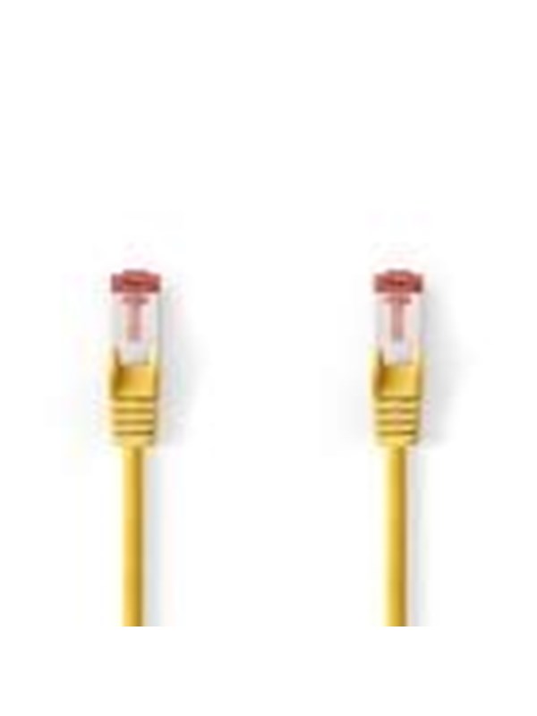 Nedis CAT6 Verkkokaapeli | RJ45 uros | RJ45 uros | S/FTP | 15.0 m | Pyöreä | LSZH | Keltainen | Label
