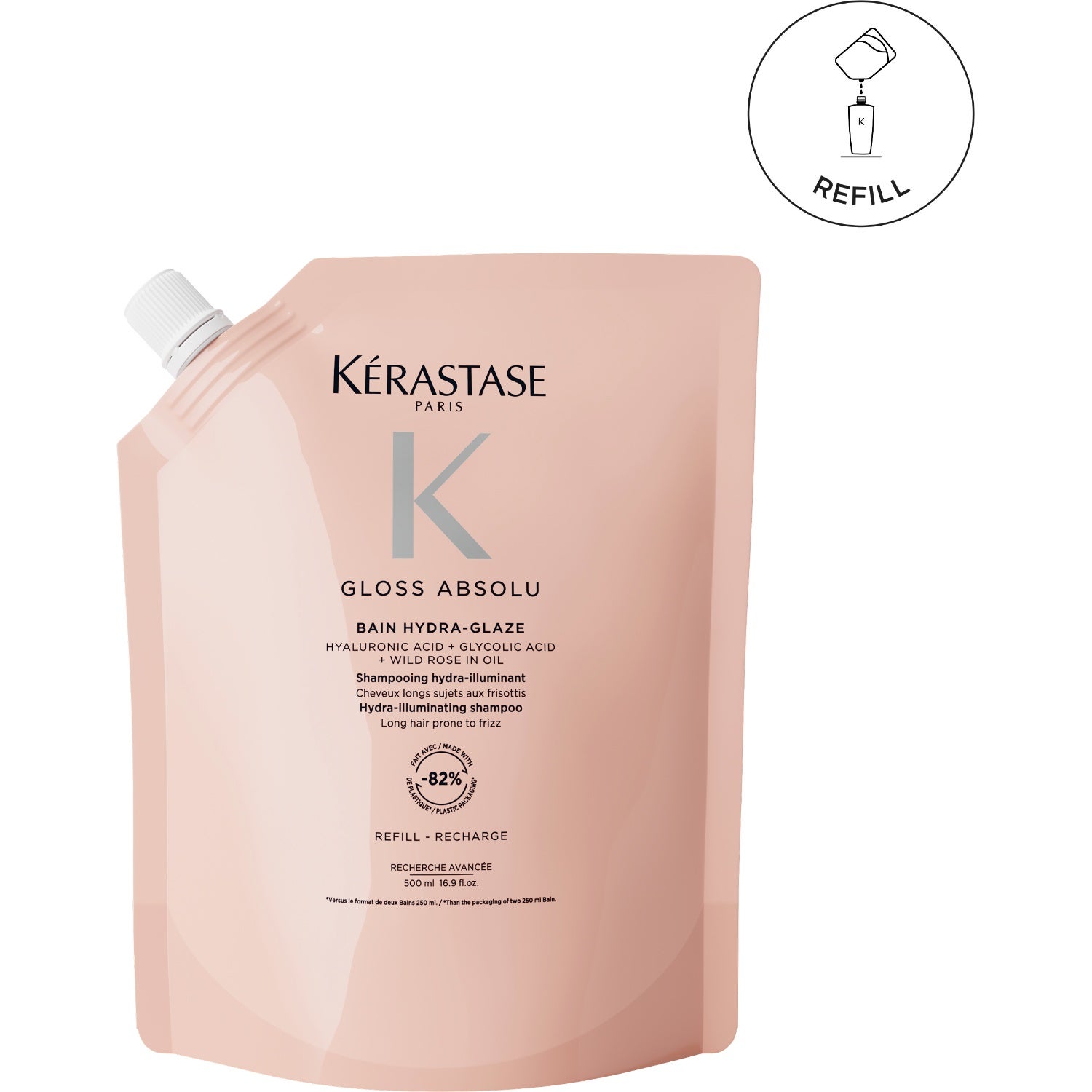 Kérastase Gloss Absolu Bain Hydra-Glaze Shampoo Refill - 500 ml Refill