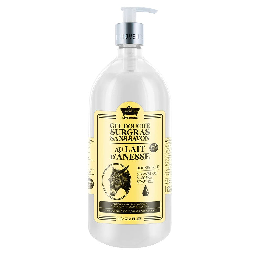 Les Petits Bains de Provence suihkugeeli Latte d'Anse BIO 1L