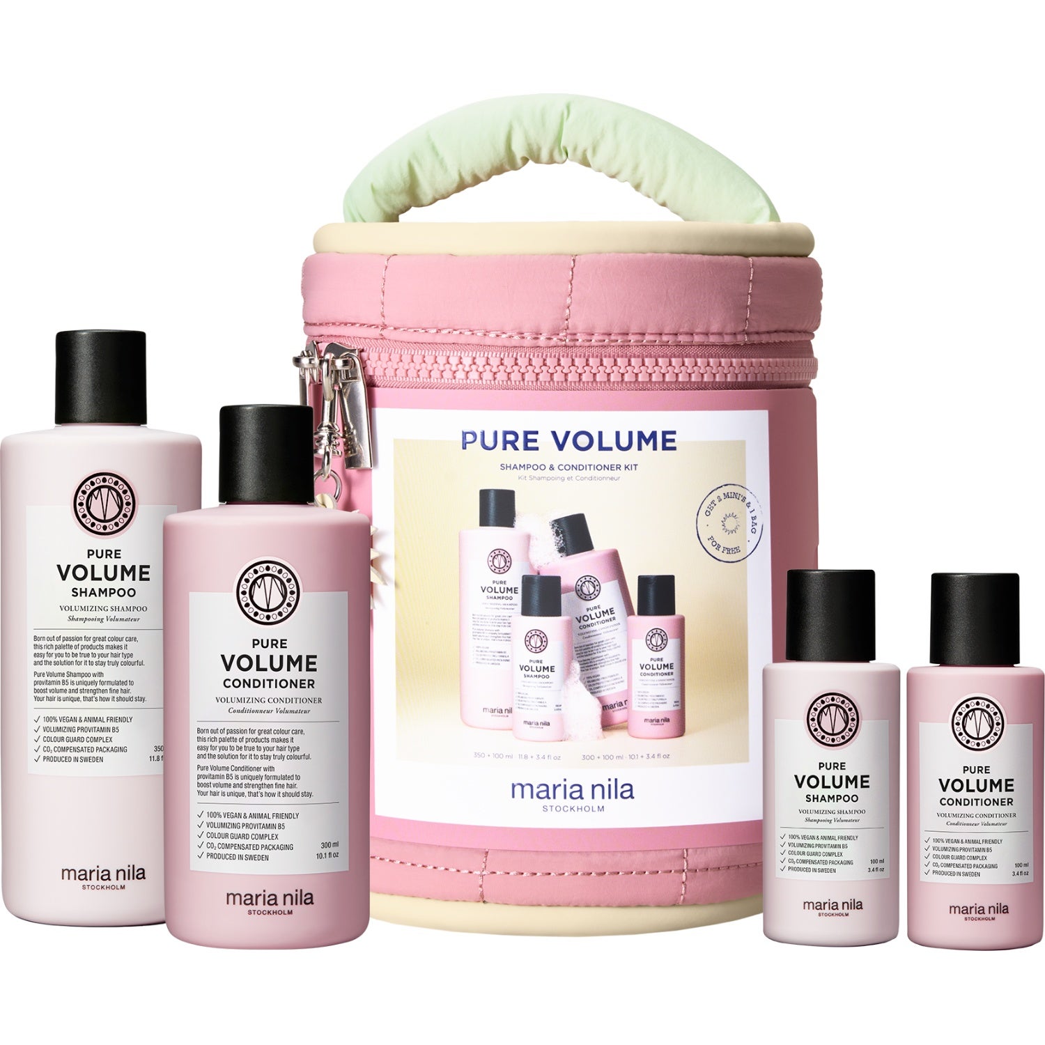 Maria Nila Beauty Bag SS26 Pure Volume 350 + 300 + 100 + 100 ml - 850 ml
