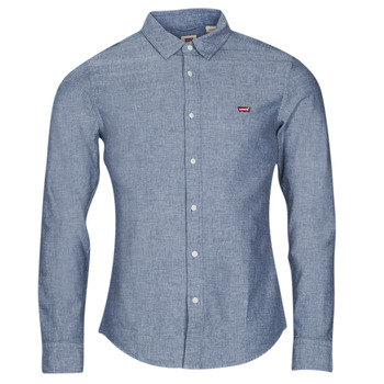 LEVI'S ® Paita 'Battery Housemark Slim Fit Shirt' meleerattu sininen / punainen