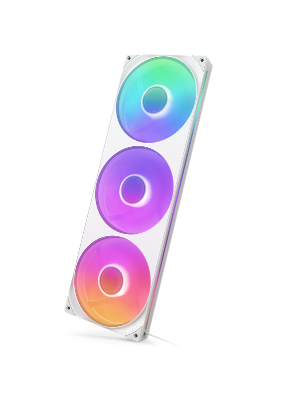 NZXT F420RGB Core (single frame 420mm fan) - White - Kotelotuuletin - Valkoinen RGB LED valolla - 34 dBA