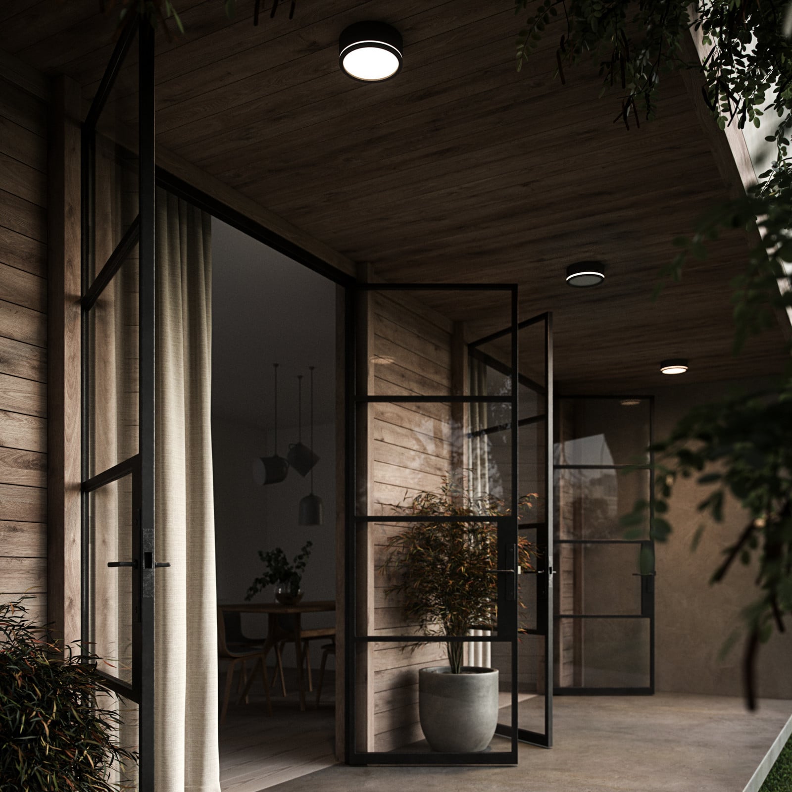 Ava Smart LED Kattovalaisin Black - Nordlux - Kylpyhuone - Metalli