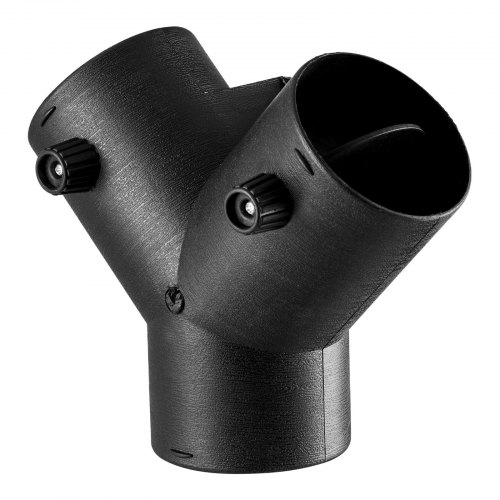VEVOR Diesel Heater Connector, 75mm Diesel Heater Duct Connector Accessories, 3-Way Y Branch Diesels Heaters Air Vent Duct with 2 90° Rotatable Valves, Black Joint Connectors for 2KW 5KW 8KW Heaters
