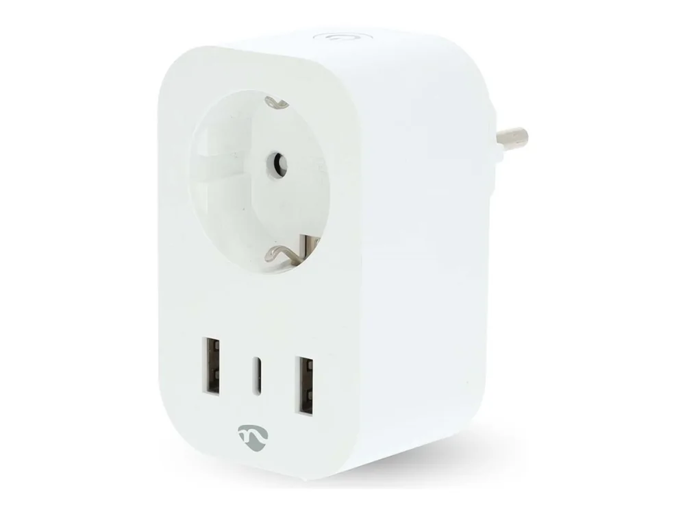 Nedis SmartLife - Älypistoke - langaton - Wi-Fi - 2.412 - 2.484 GHz - valkoinen