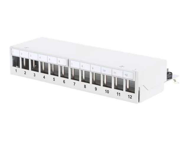 Digitus DN-93706, RJ-45, Telinekiinnitys, 1U, Harmaa, 125 mm, 265 mm
