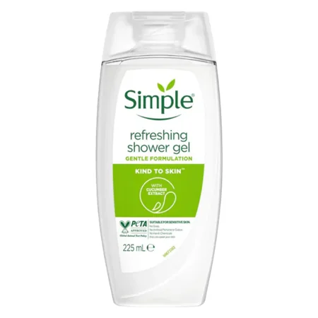 Simple Kind To Skin Refreshing Suihkugeeli - 225 ml