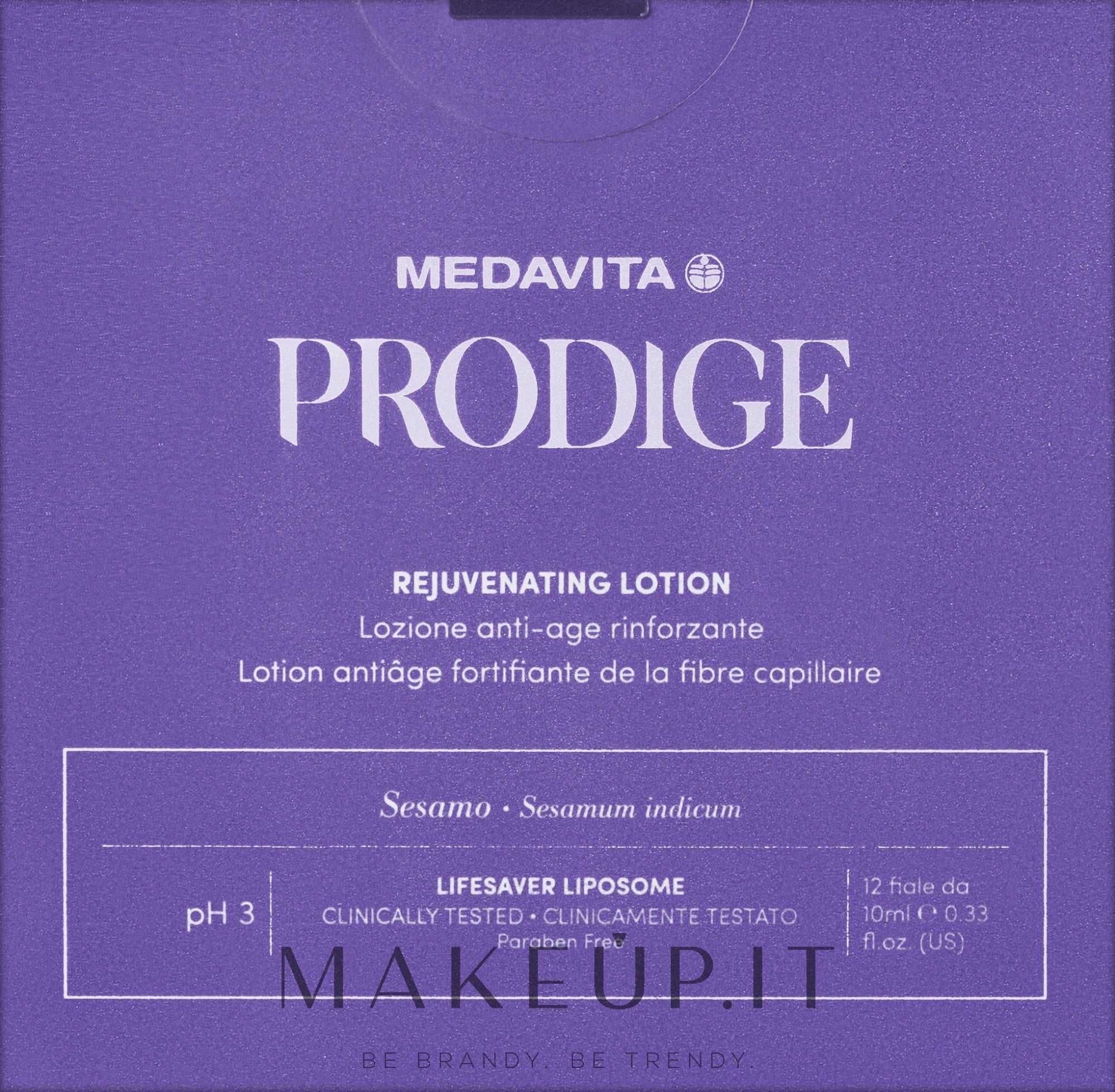 Medavita Prodige Rejuvenating Lotion hiuspohjaa nuorentava hoitoaine 12x10 ml