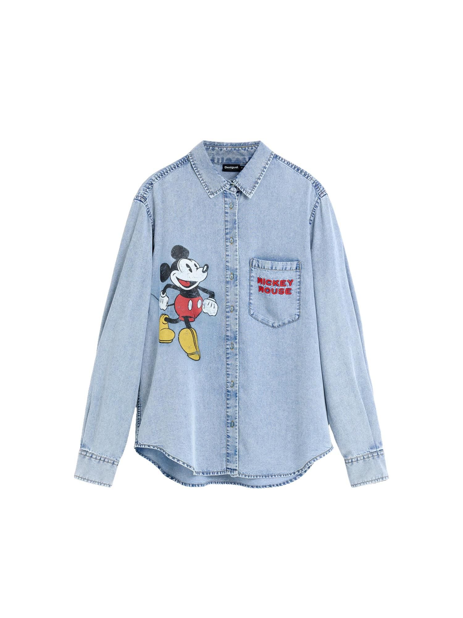 Desigual Pusero 'Mickey Disney' sininen denim / sinappi / punainen / musta