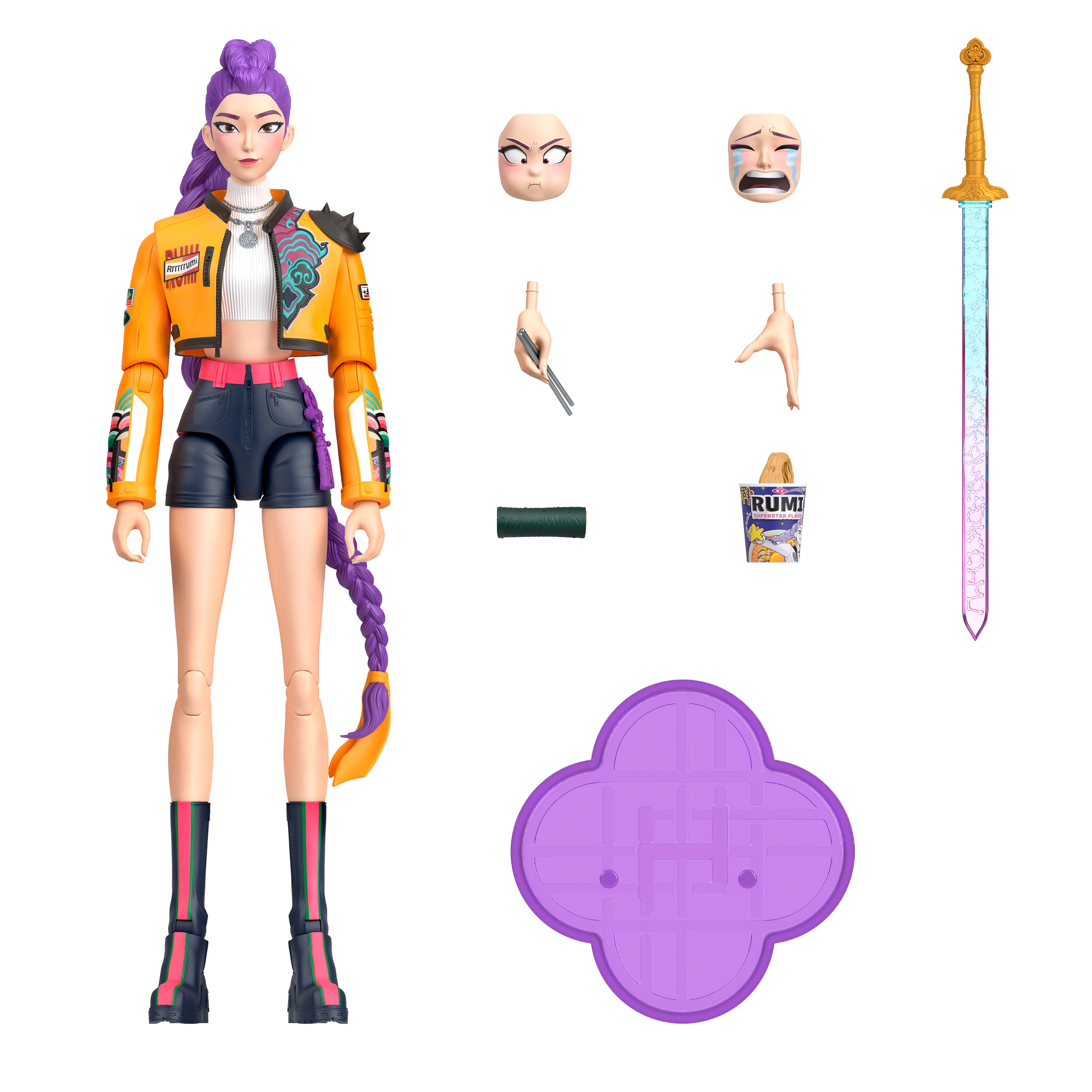 K POP Demon Hunters Action Core Figure Rumi 15 cm