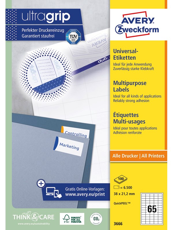 Avery Multipurpose general-use label (UltraGrip)