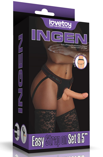 Easy Strap On Set 21,5 cm Strap-on valjailla