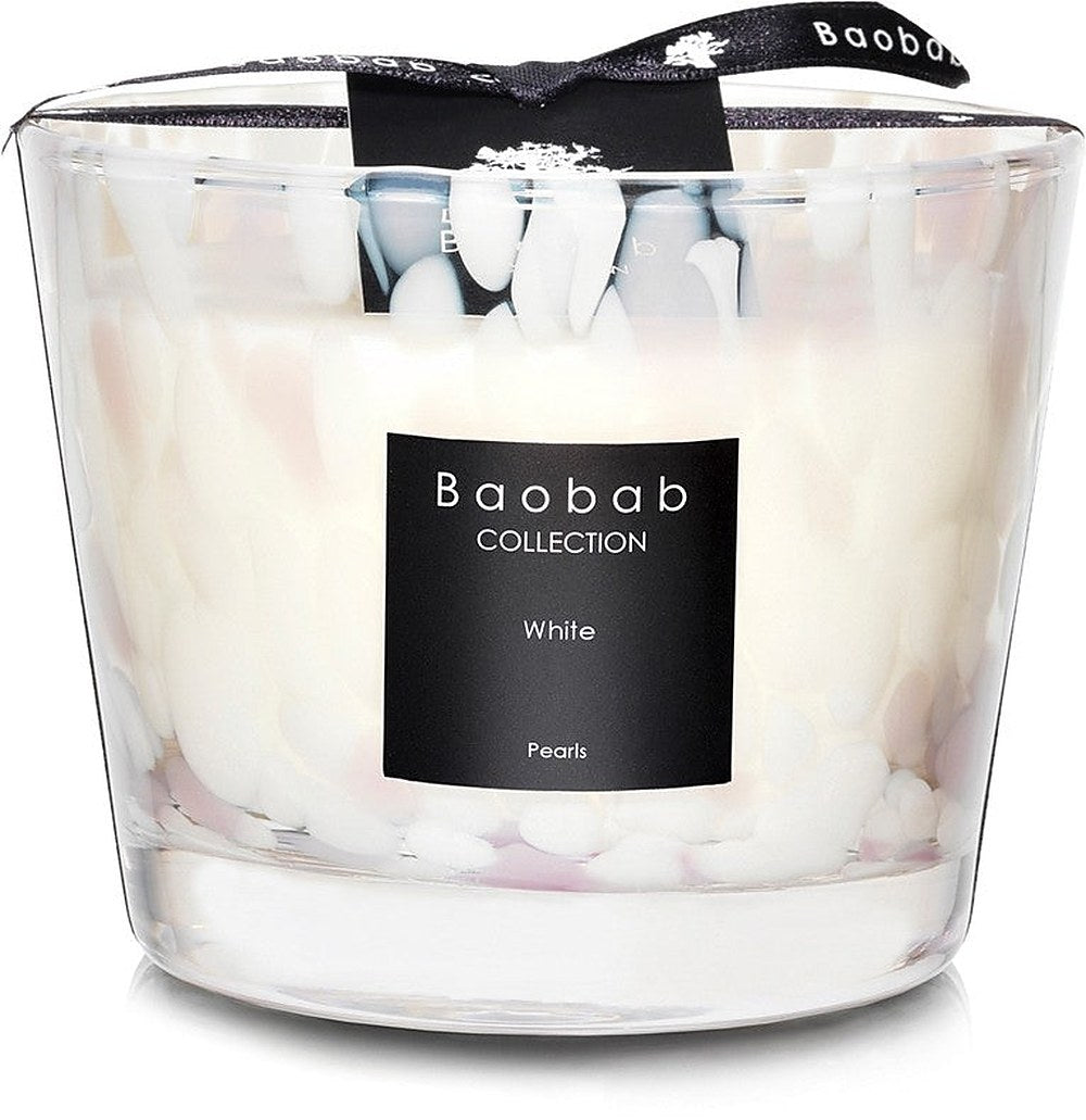 Baobab Collection Pearls Valkoinen tuoksukynttilä 10 cm