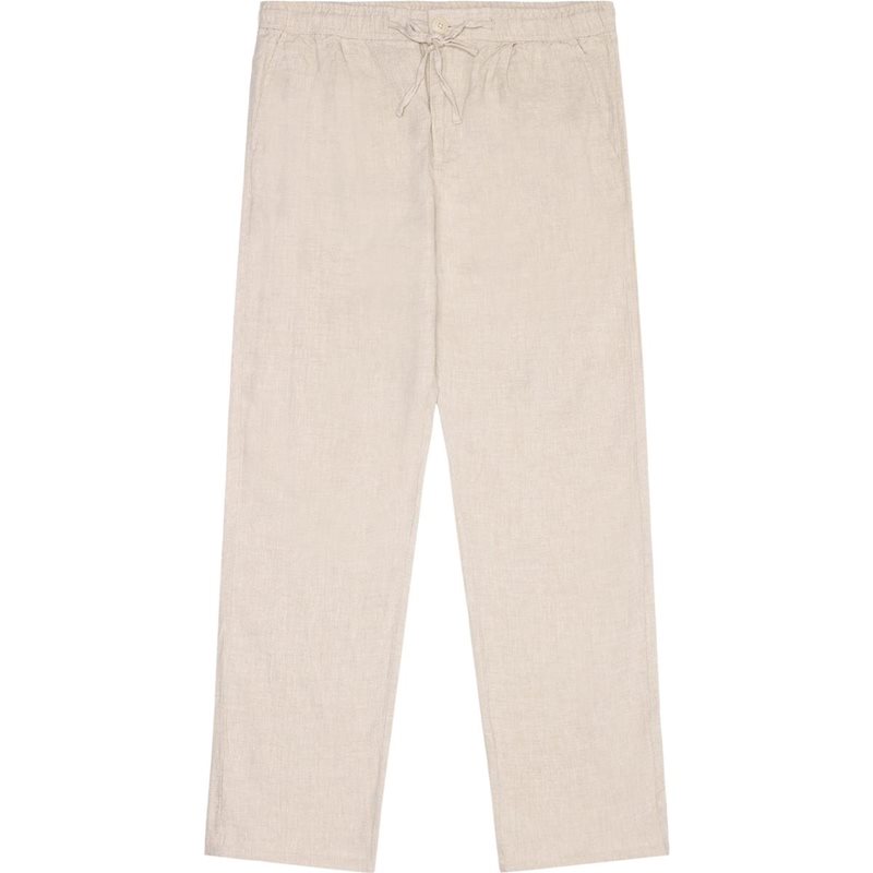 KnowledgeCotton Apparel Fig Loose Linen Pants Light Feather Gray - S