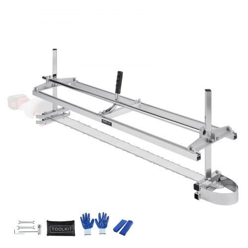 VEVOR Chainsaw Mill, Portable Sawmill 36 cm-122 cm Guide Bar, Galvanized Steel Chainsaw Planking Mill with 0.5 cm-30 cm Cutting Thickness, Wood Lumber Cross Cutting Saw Mill for Builders and Woodworkers