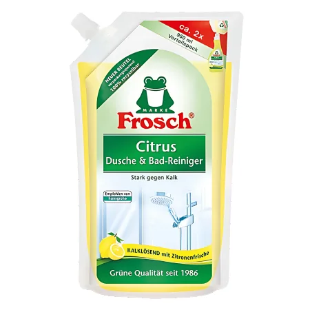 Frosch Sitruuna Suihku- & Kylpyhuonepuhdistusaine Täyttöpussi – 950ml