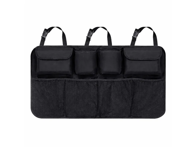 Wozinsky Large Car Organizer for Back Seat Backrest and Trunk - Black