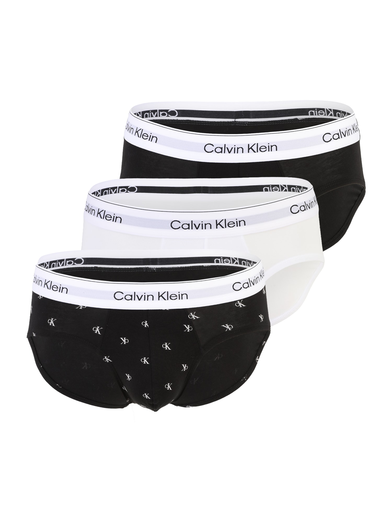 Calvin Klein Underwear Alushousut  vaaleanharmaa / musta / offwhite