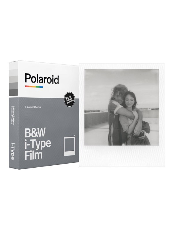 Polaroid B&W I-Type, mustavalkofilmi 8 kpl kuvia