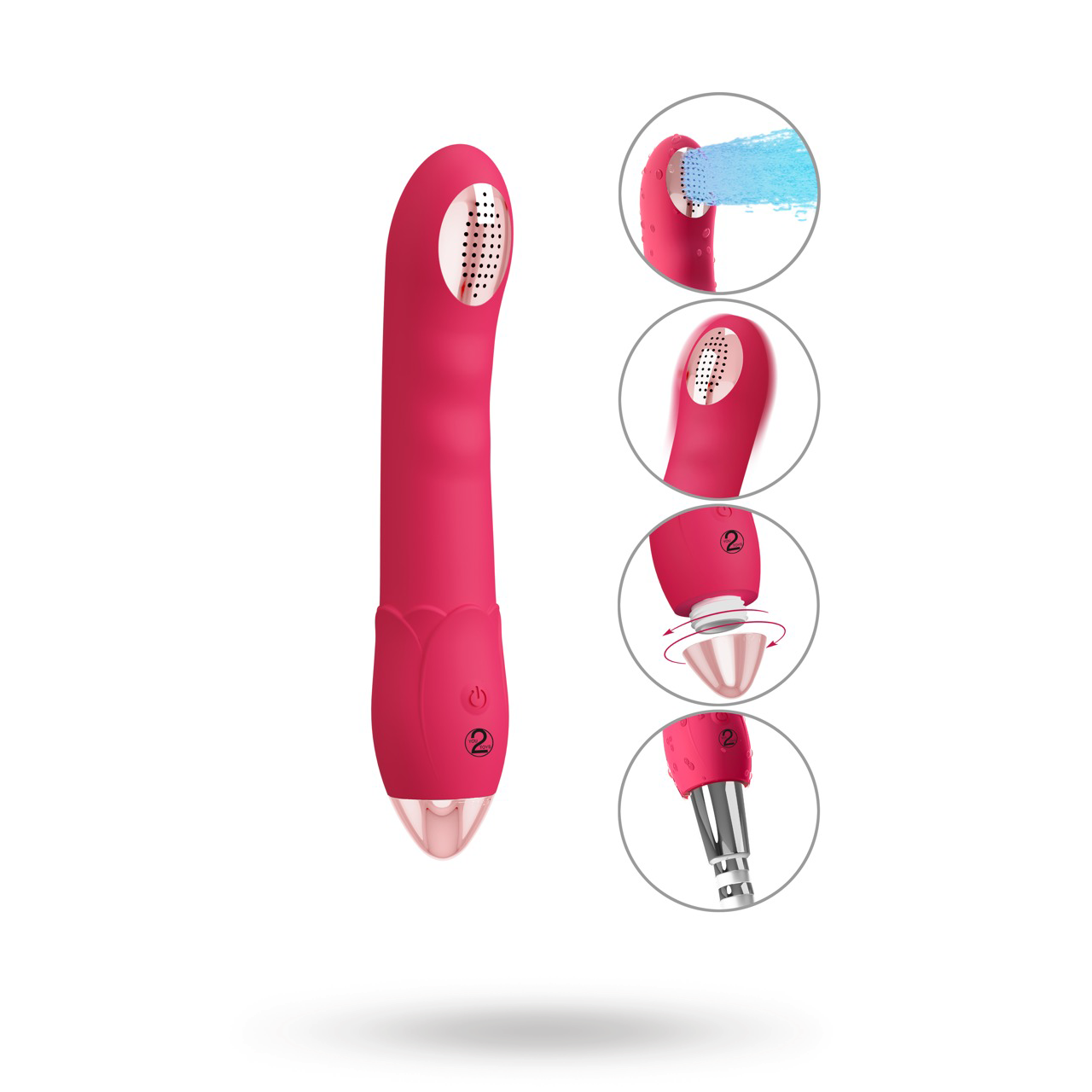 Showers to Orgasm -vibraattori – 2-in-1 suihkupää ja vibraattori