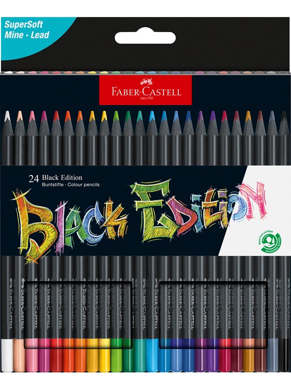 Faber-Castell Colour Pencils Black Edition 24x