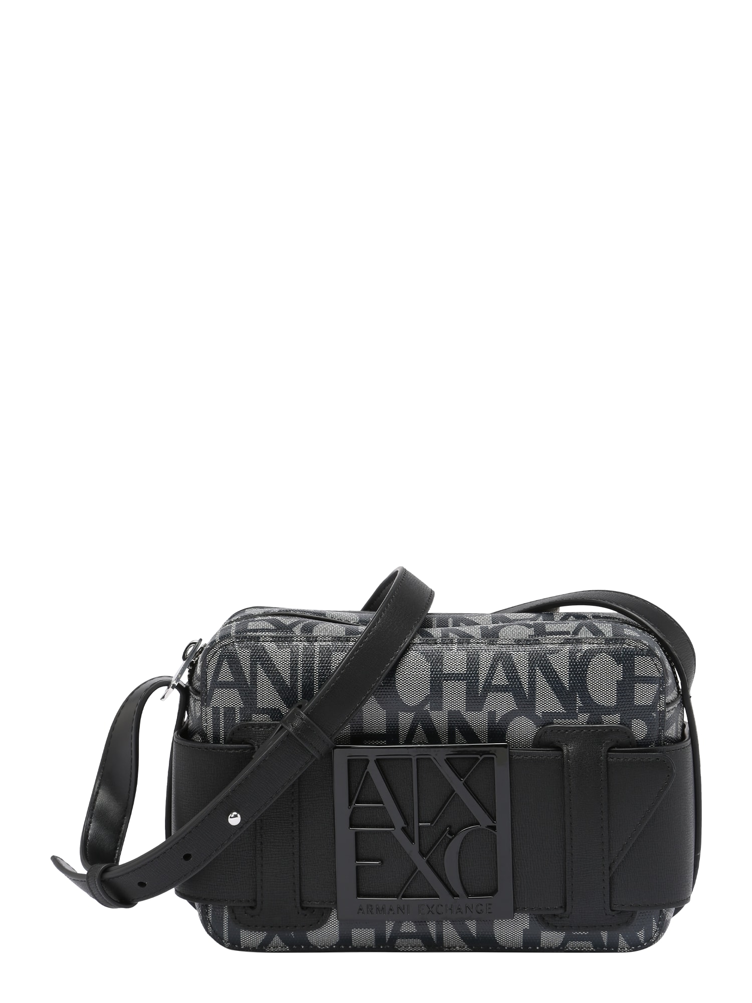 ARMANI EXCHANGE Olkalaukku  harmaa / musta